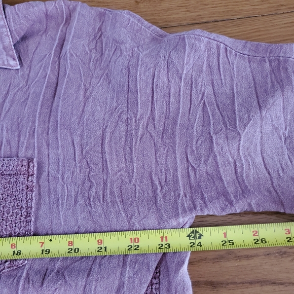 Umgee Boho Rustic Button Down Blouse - Picture 7 of 11